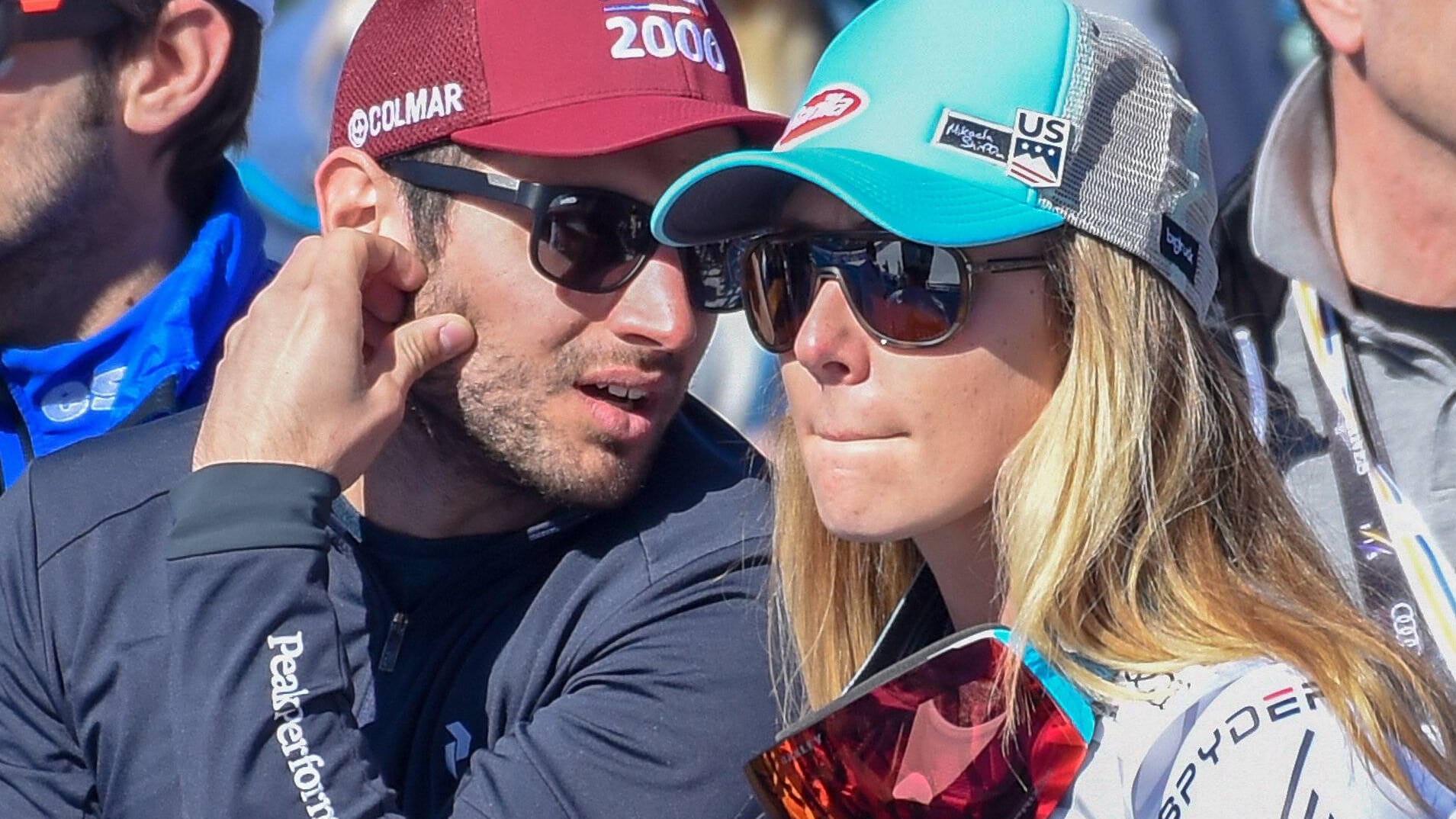 Mathieu Faivre und Mikaela Shiffrin im März 2019.