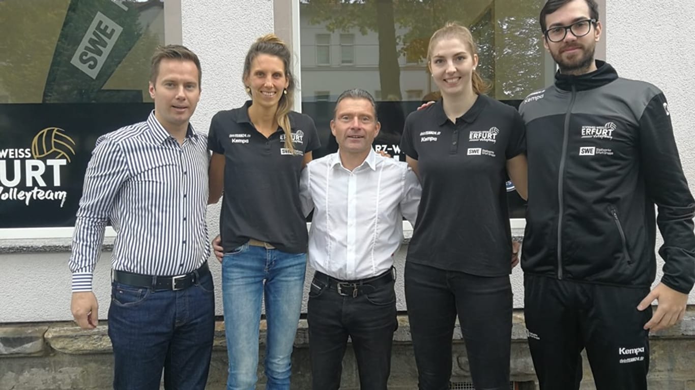 Steffen Franz, Christian Beutler und Co: Auch weiterhin möchte der Sponsor den Schwarz-Weiß Erfurt unterstützen.