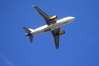 Flugzeug im Himmel: Damit Fernreisen mit der Bahn günstiger werden können, sollen Preise für Flugtickets erhöht werden. (Symbolbild)