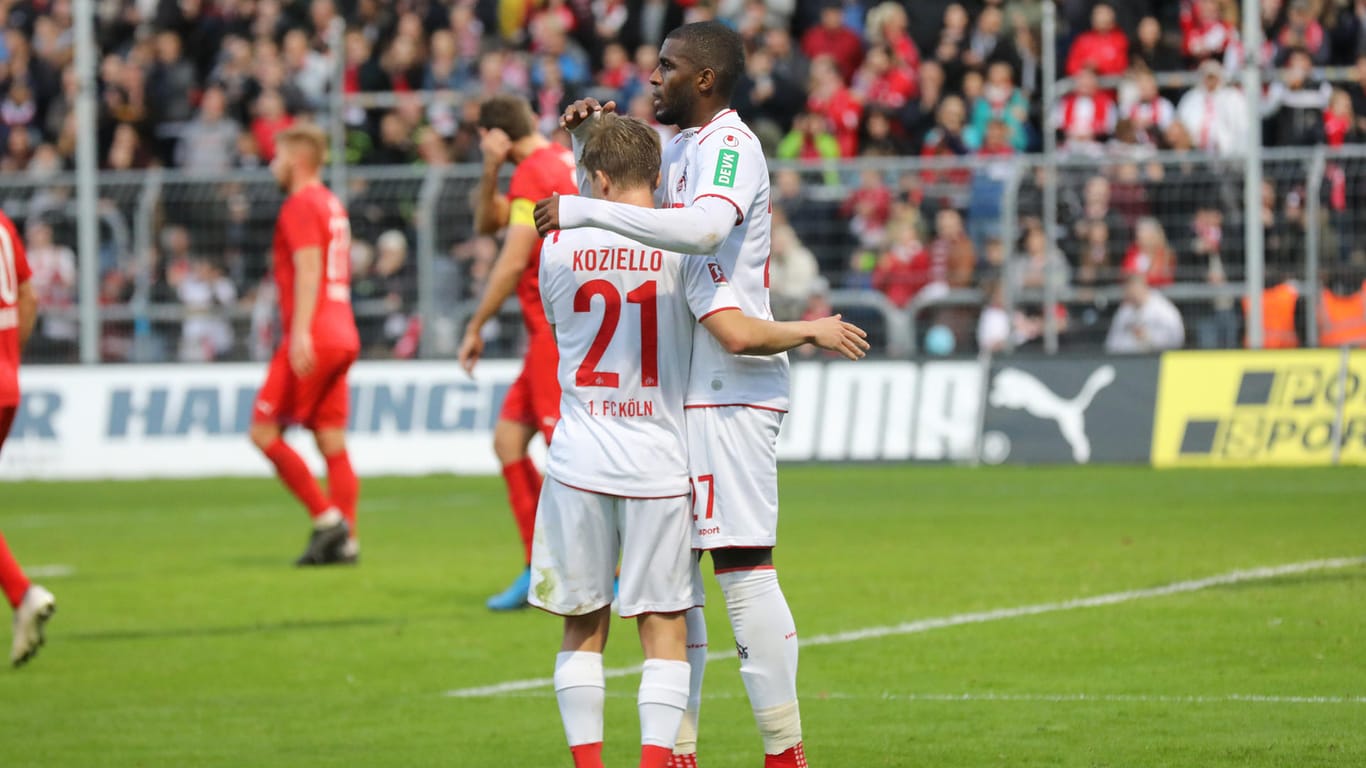 Viktoria Köln gegen den 1. FC Köln beim Testspiel: Koziello durfte erstmals spielen und sich beweisen.