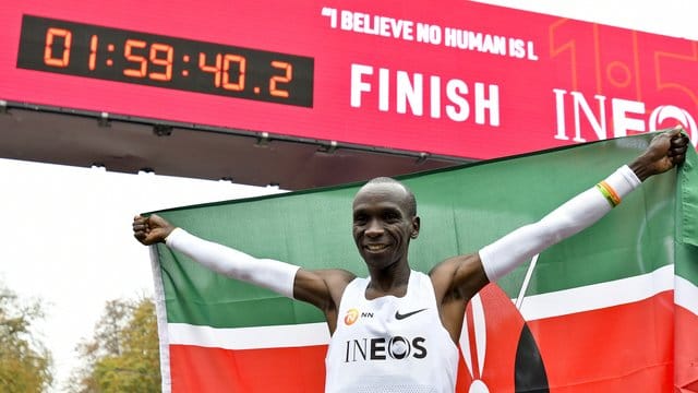 Lief in Wien als erster Mensch einen Marathon unter zwei Stunden: Eliud Kipchoge. Lief in Wien als erster Mensch einen Marathon unter zwei Stunden: Eliud Kipchoge.