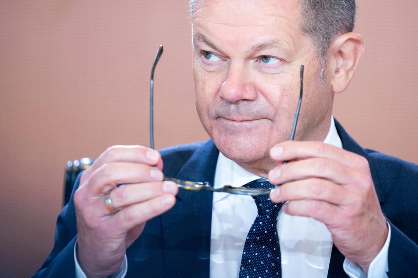 Olaf Scholz bei einer Sitzung des Bundeskabinetts: Der Finanzminister und Vizekanzler ist ein großer Verfechter der schwarzen Null.