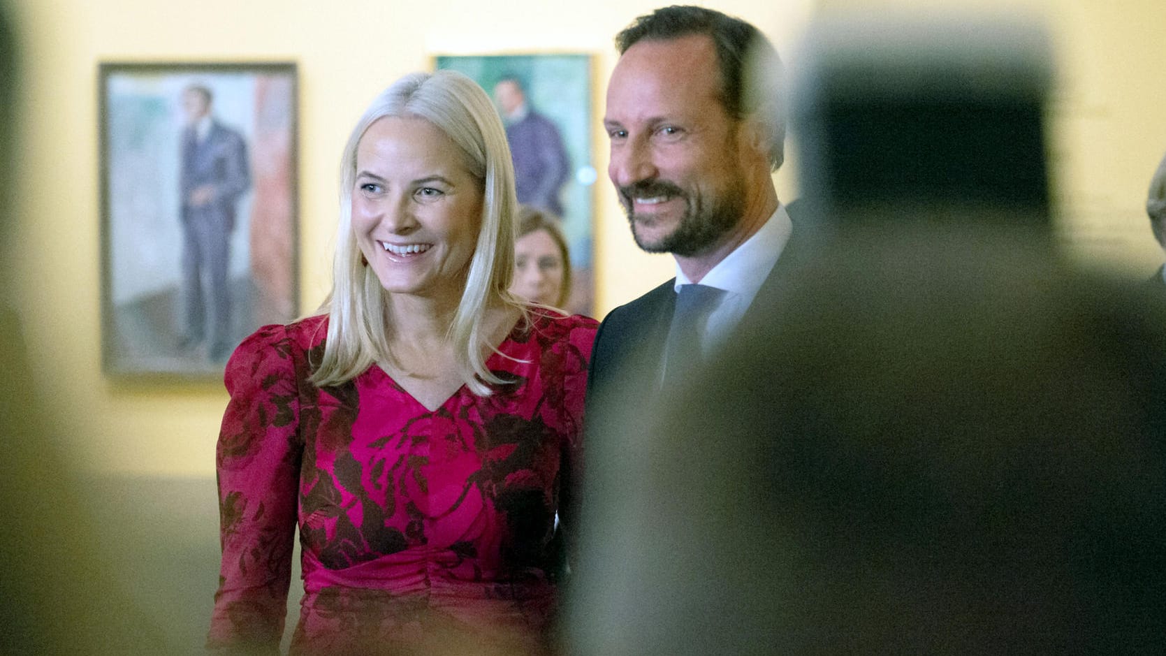 Kronprinzessin Mette-Marit und Kronprinz Haakon: Kronprinzenpaar eröffnet Munch-Ausstellung.