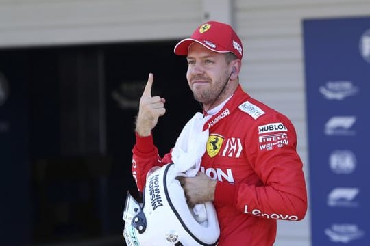 Startet in Suzuka von Platz eins: Ferrari-Pilot Sebastian Vettel.