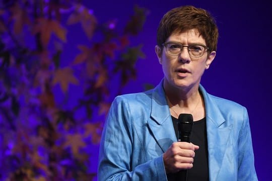 Annegret Kramp-Karrenbauer beim Deutschlandtag der Jungen Union in Saarbrücken.