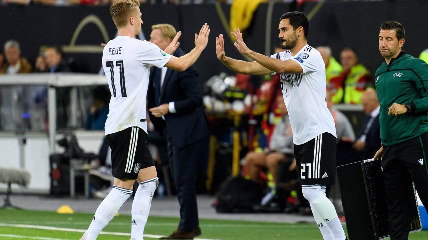 Rückkehrer: Marco Reus (l.) und Ilkay Guendogan stehen gegen Estland wieder in der DFB-Startelf.