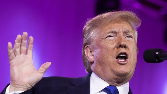 Donald Trump, Präsident der USA spricht auf dem Values Voter Summit.