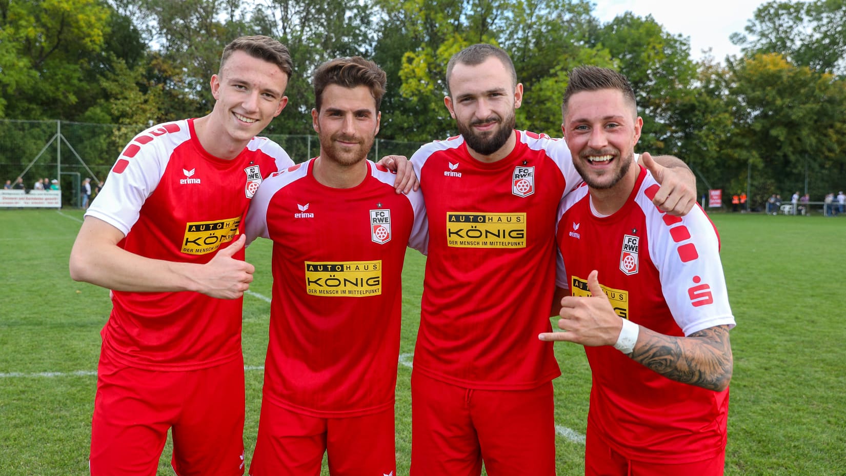 Rot-Weiß Erfurt nach dem Spiel in Büßleben: Am Freitag folgt dann das ein Heimspiel gegen den Bischofswerdaer FV 08.