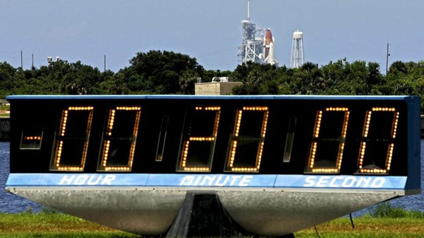 Countdown-Uhr in Cap Canaveral.