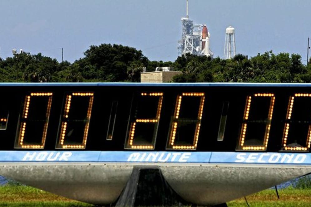 Countdown-Uhr in Cap Canaveral.