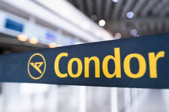 Das Logo von Condor: Ein Überbrückungskredit soll der deutschen Airline-Tochter des untergegangenen Reisekonzerns Thomas Cook die Investorensuche und damit eine möglichst eigenständige Zukunft ermöglichen.
