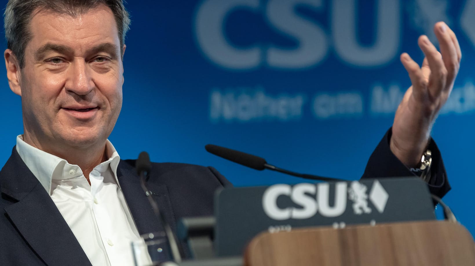 Markus Söder, CSU-Parteivorsitzender und Ministerpräsident von Bayern: "Das Ganze gibt dann einen richtigen Schwung".