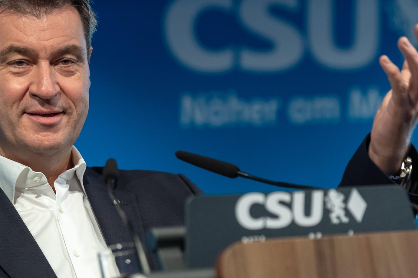 Markus Söder, CSU-Parteivorsitzender und Ministerpräsident von Bayern: "Das Ganze gibt dann einen richtigen Schwung".