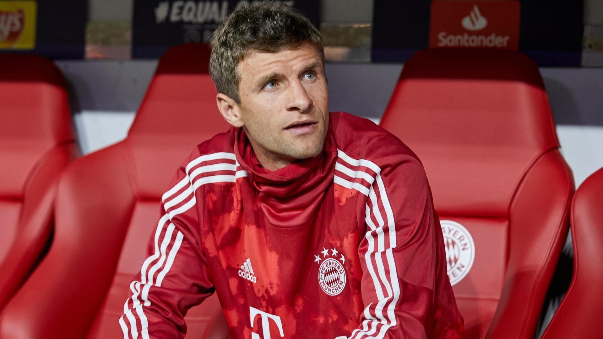 Oft nur noch Ersatz in München: Bayern-Ikone Thomas Müller.