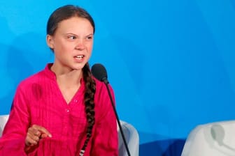 Greta Thunberg bei einer Rede: Asperger-Autisten gelten oft als besonders begabte Wunderkinder.