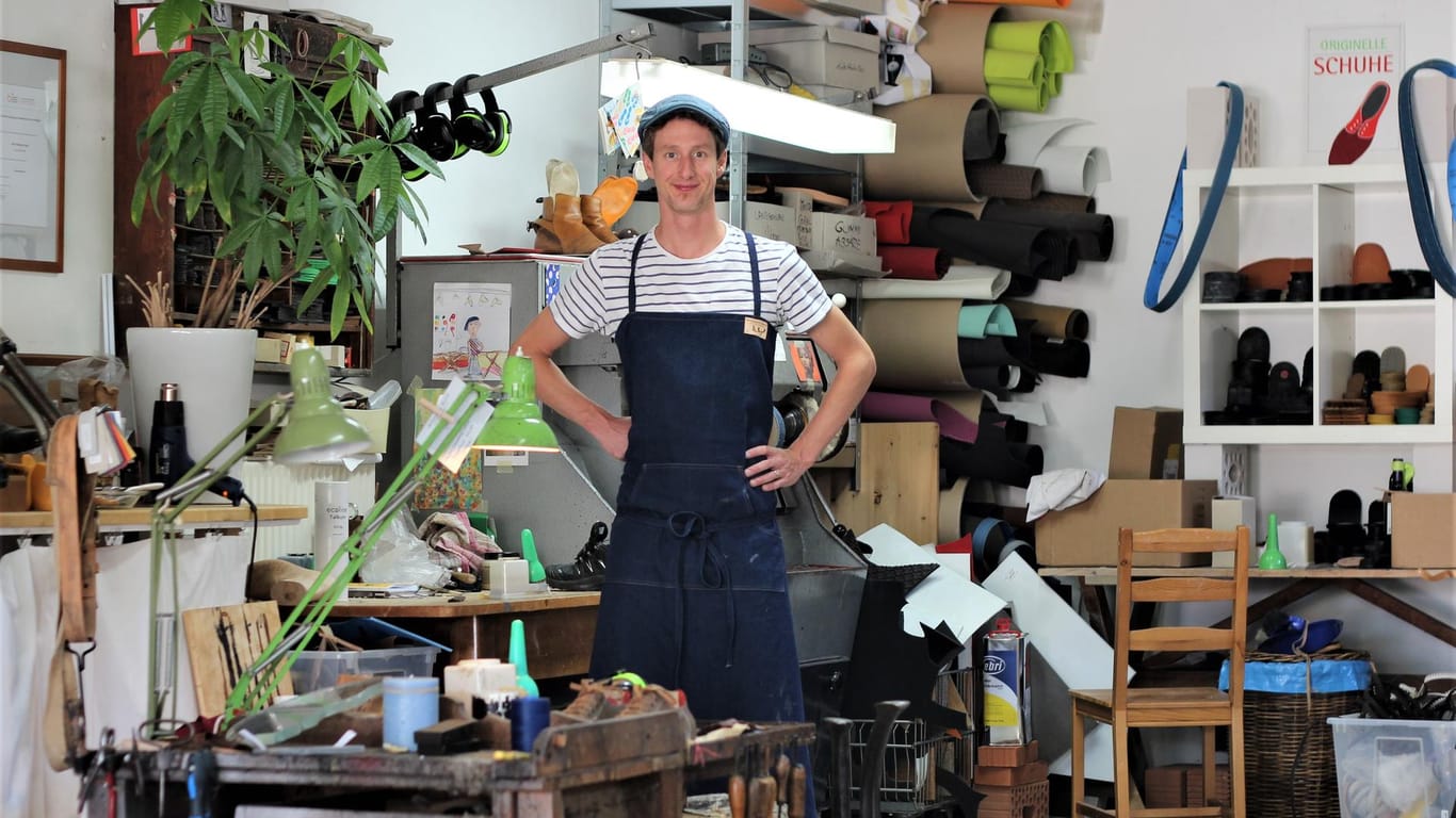 Benjamin Bigot: Der Franzose betreibt seit zehn Jahren eine Schuhwerkstatt in Karlsruhe.