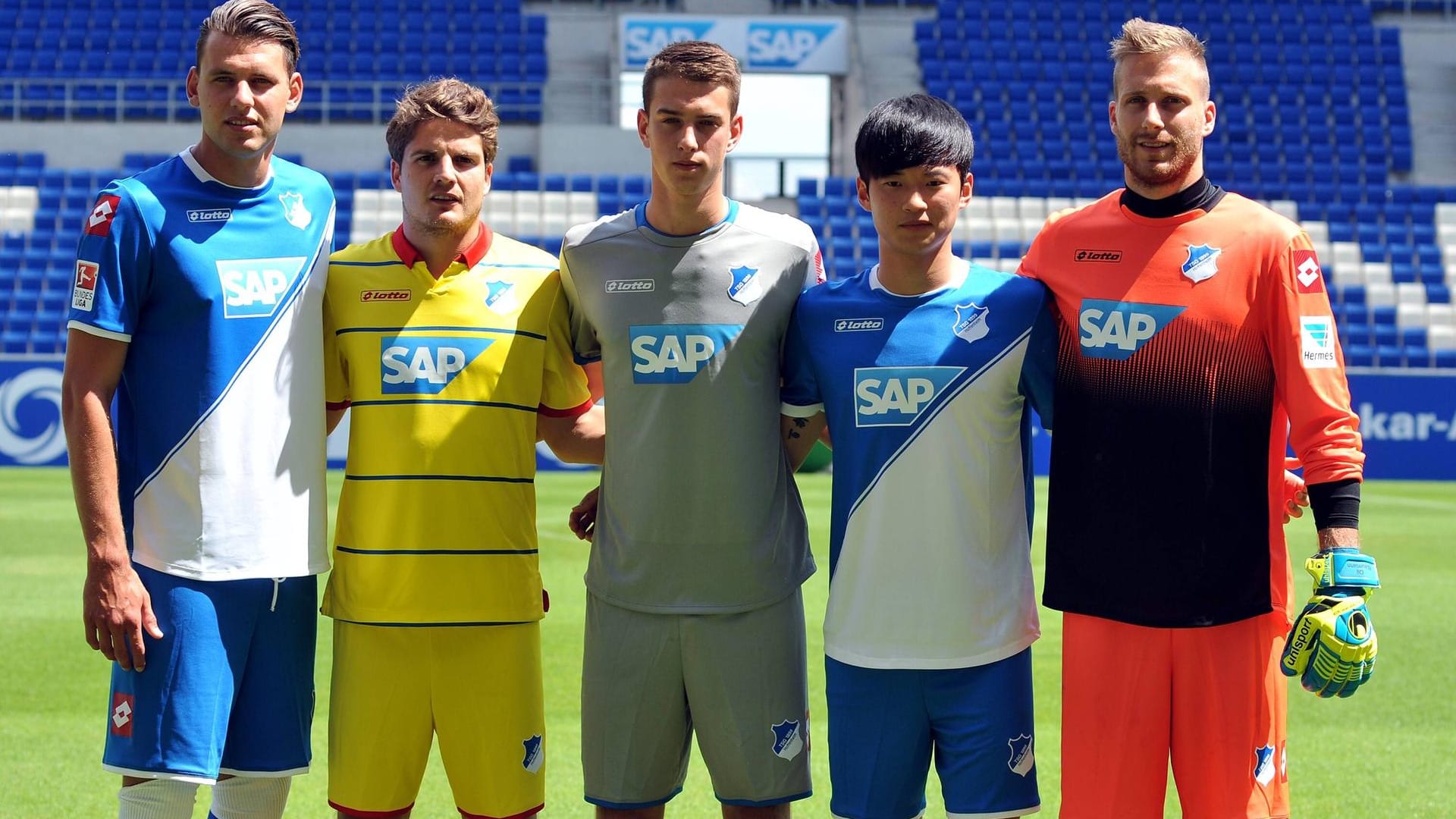 Neue Stammkraft: Baumann (r.) auf seiner Vorstellung bei der TSG Hoffenheim im Juli 2014.