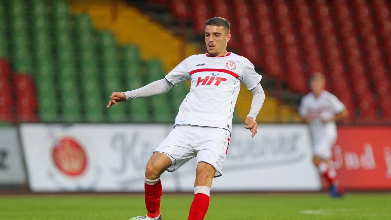 Blendi Idrizi von Fortuna Köln: Er hat sein Debüt als Spieler einer Nationalmannschaft gefeiert.