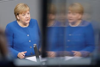 Angela Merkel: Die Bundeskanzlerin sorgte mit einer Aussage in ihrer Regierungserklärung für Aufsehen.