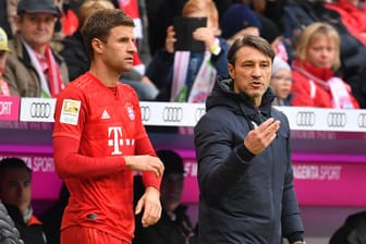 Gemeinsam beim FC Bayern: Doch wie lange noch? Thomas Müller und sein Trainer Niko Kovac.