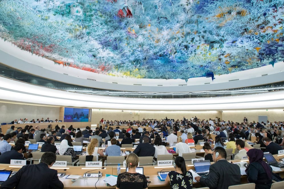Bilder des UN-Menschenrechtsrat in Genf: Deutschland wurde zum vierten Mal in das Gremium gewählt.