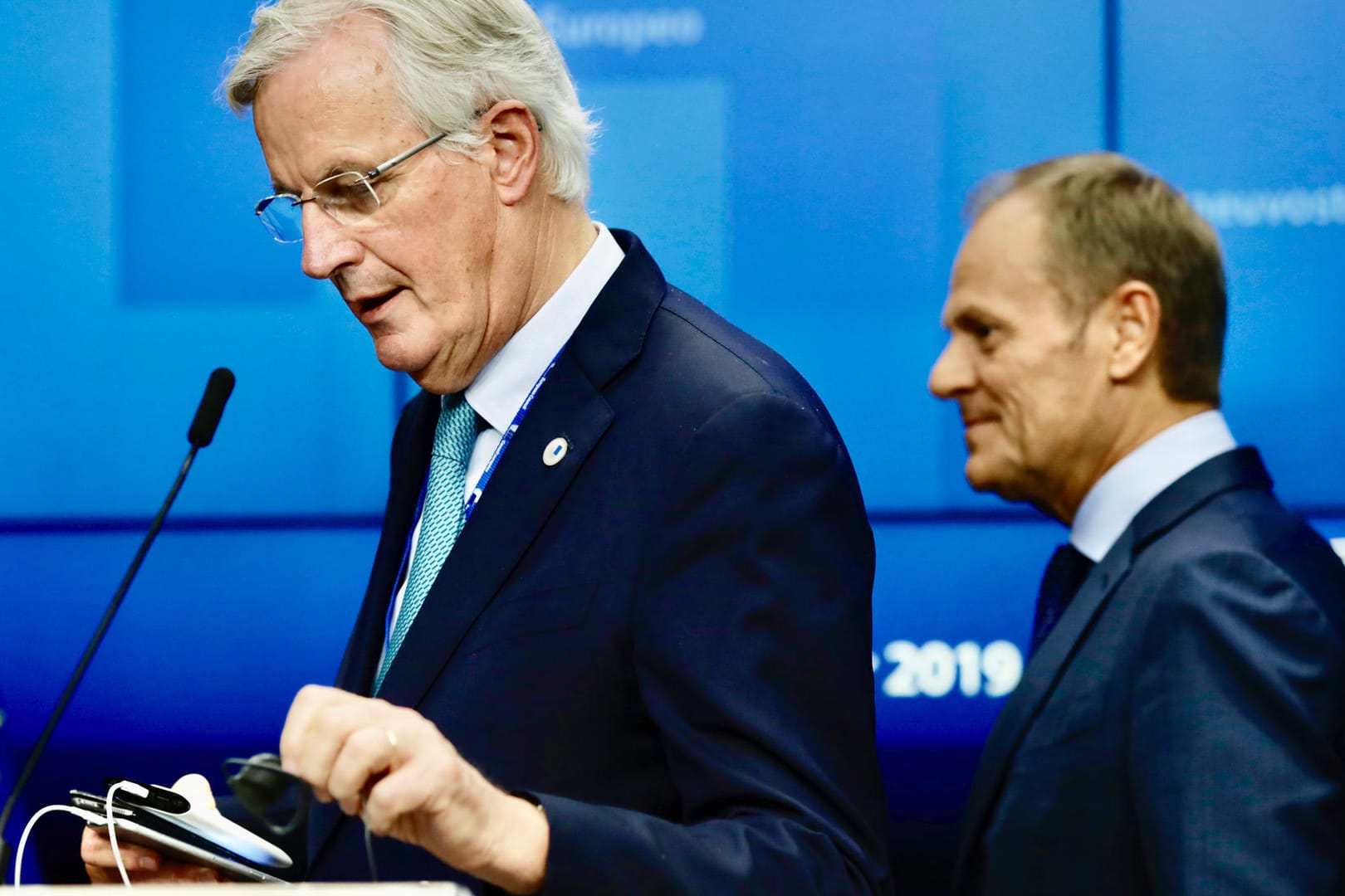 Donald Tusk und Michael Barnier: Die EU hat dem Deal mit Großbritannien zugestimmt.