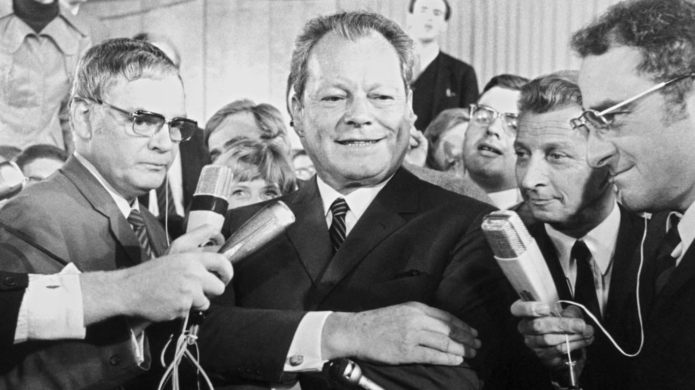 Im September 1969 ist er noch Vorsitzender der SPD, Bundesaußenminister und Vizekanzler: Einen Monat später wird Willy Brandt erster sozialdemokratischer Kanzler der Bundesrepublik.
