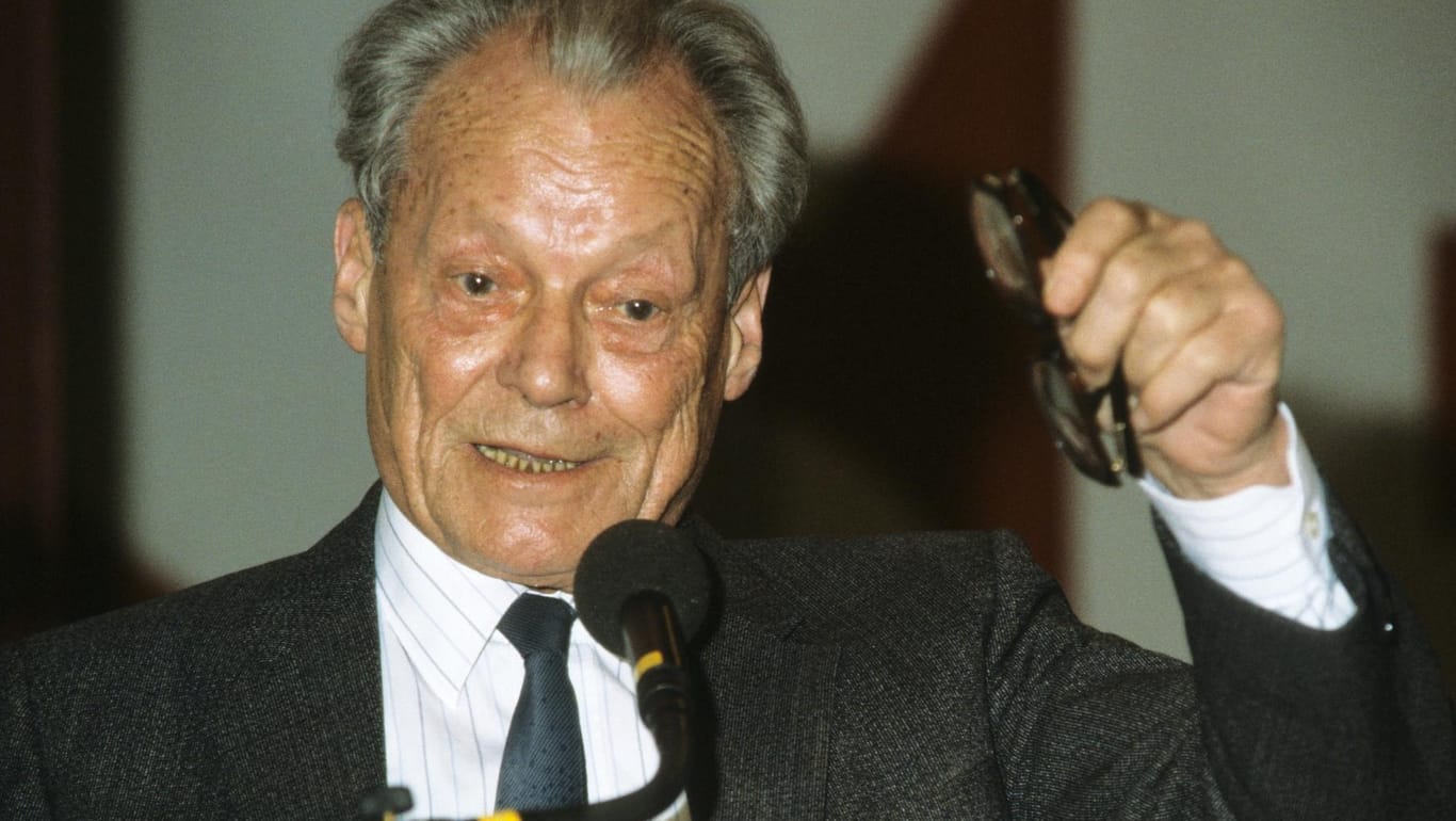 Willy Brandt 1990: Er ist bis ins hohe Alter politisch aktiv geblieben.