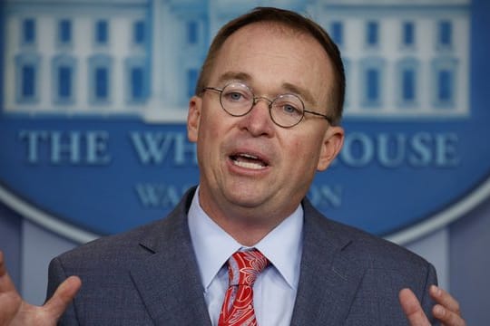 Mick Mulvaney, Stabschef des Weißen Hauses, hat Donald Trump in Erklärungsnot gebracht.
