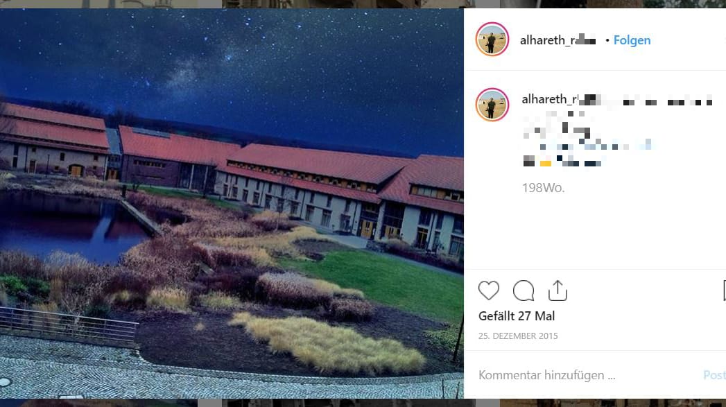 Helfta in Sachsen-Anhalt: Auf Instagram schwärmt Alhareth R. über den Himmel über der Klosteranlage.