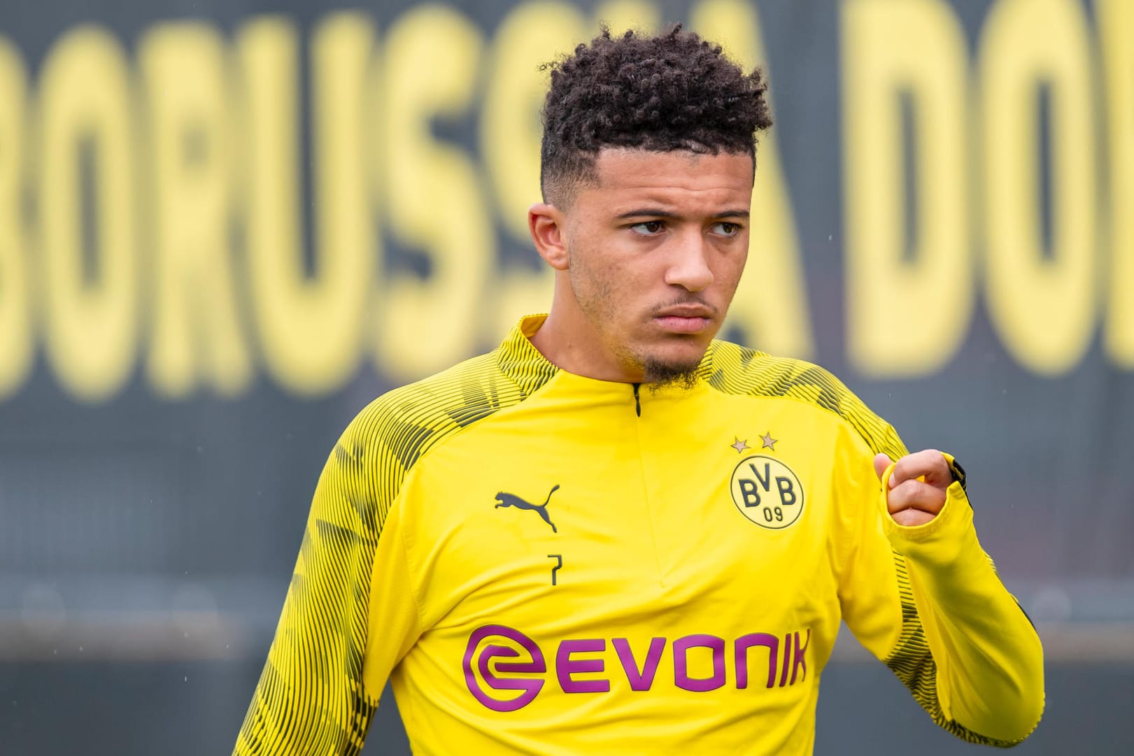 Fußball: 1. Bundesliga, Saison 2019/2020, Training voKommt gegen Gladbach nicht zum Einsatz: Jadon Sancho. n Borussia Dortmund am 23.09.2019 in Dortmund (Nordrhein-Westfalen)