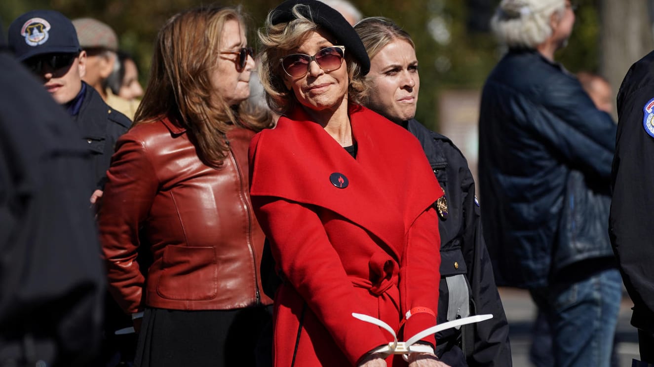 Jane Fonda: Die Schauspielerin wurde wieder festgenommen.