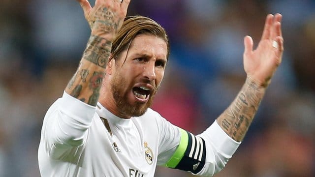 Bedient nach der Niederlage auf Mallorca: Real-Kapitän Sergio Ramos.