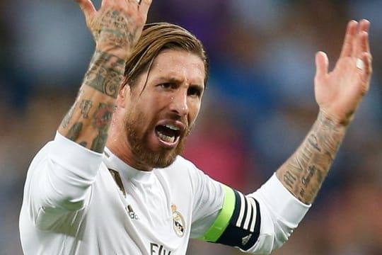 Bedient nach der Niederlage auf Mallorca: Real-Kapitän Sergio Ramos.