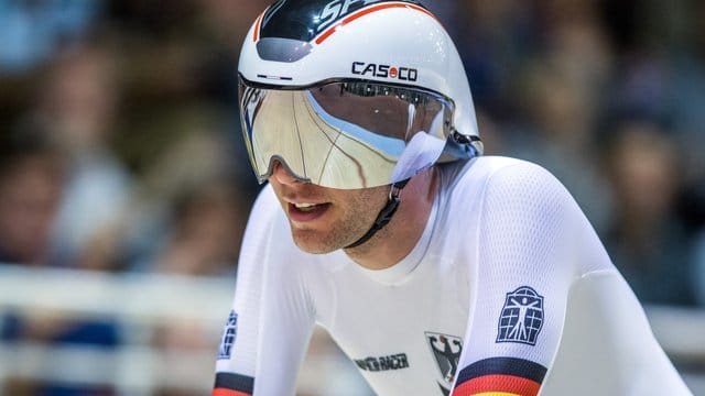 Der deutsche Bahnradsportler Domenic Weinstein verpasst in Appeldoorn die Titelverteidigung.