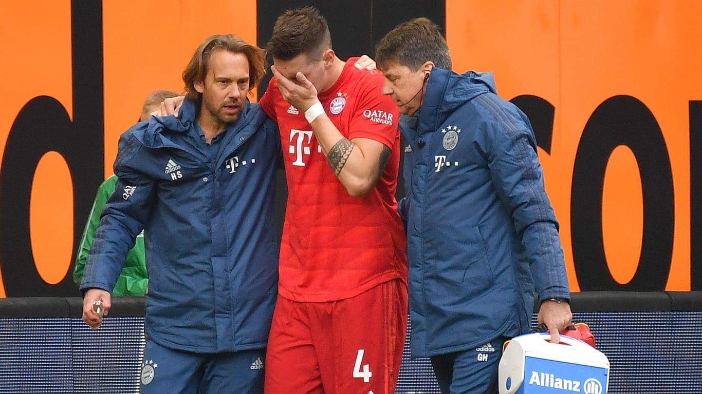 Niklas Süle: Der Abwehrchef der Bayern während des Spiels gegen den FC Augsburg.
