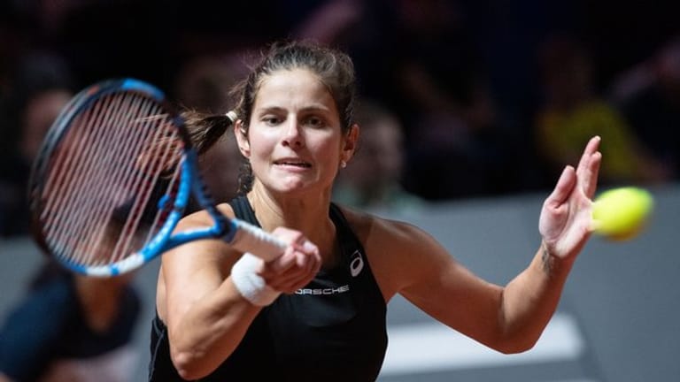 Gegen Gegnerin Ostapenko war sie am Ende chancenlos: Tennisspielerin Julia Görges.
