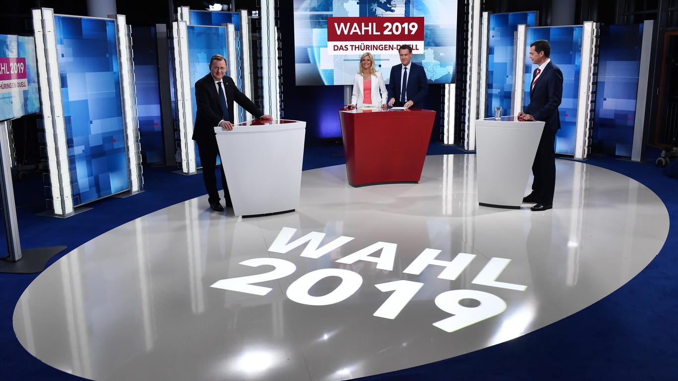 TV-Duell zur Landtagswahl Thüringen