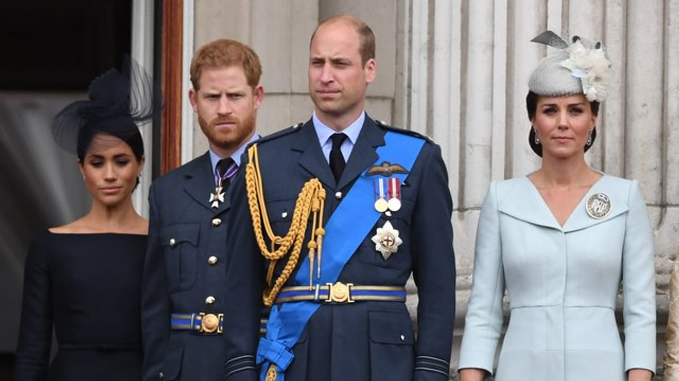 Zwischen Herzogin Meghan (l-r), Prinz Harry, Prinz William und Herzogin Kate läuft momentan nicht alles rund.