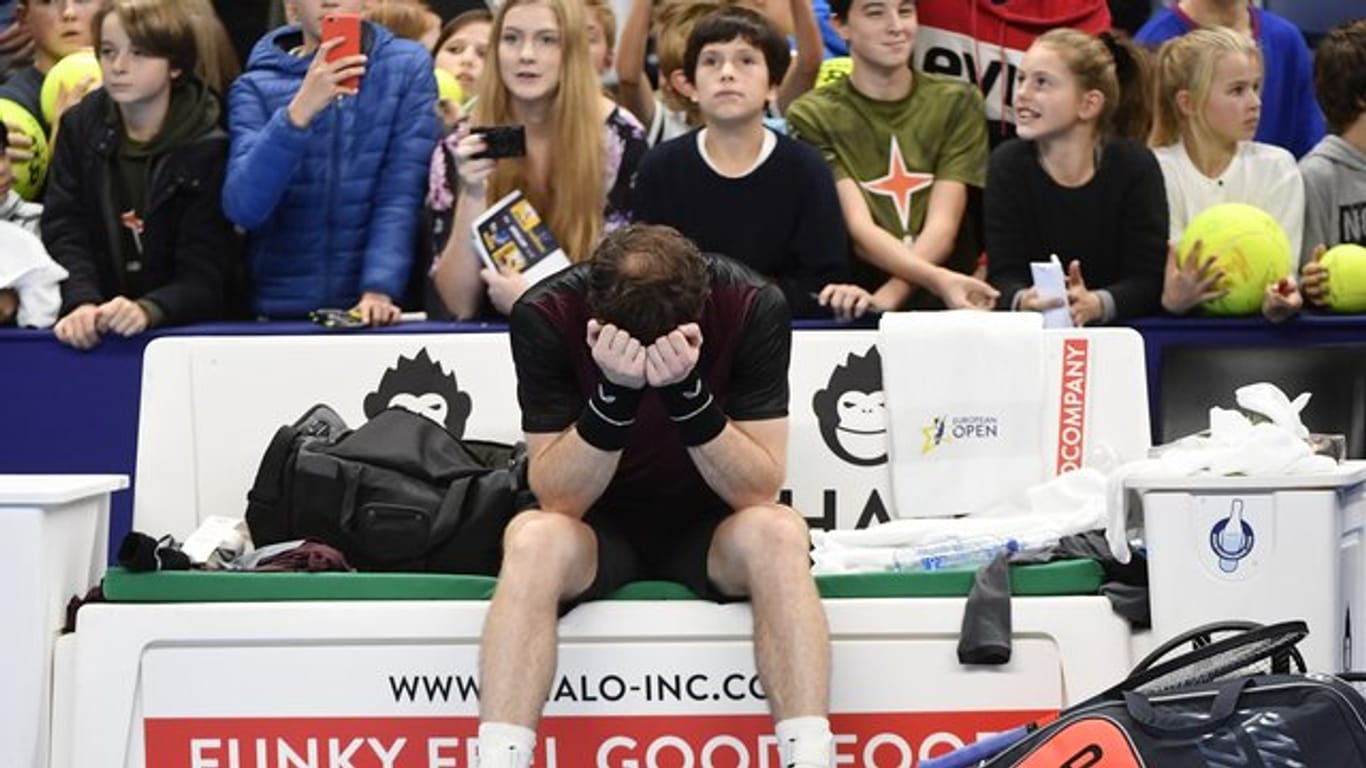 Andy Murray vergoss nach seinem Turniersieg in Antwerpen Freudentränen.