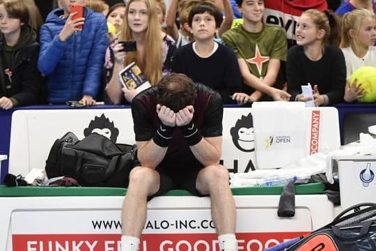 Andy Murray vergoss nach seinem Turniersieg in Antwerpen Freudentränen.