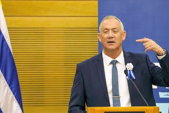 Benny Gantz, ehemaliger Militärchef und Vorsitzender der Blau-Weiß.
