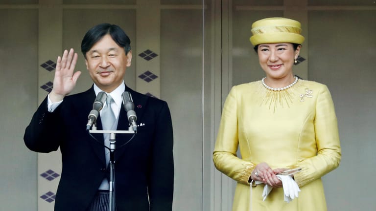 Japans künftiger Kaiser Naruhito und seine Gattin Masako.