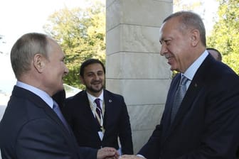Kremlchef Wladimir Putin empfängt den türkischen Staatspräsident Recep Tayyip Erdogan in Sotschi.