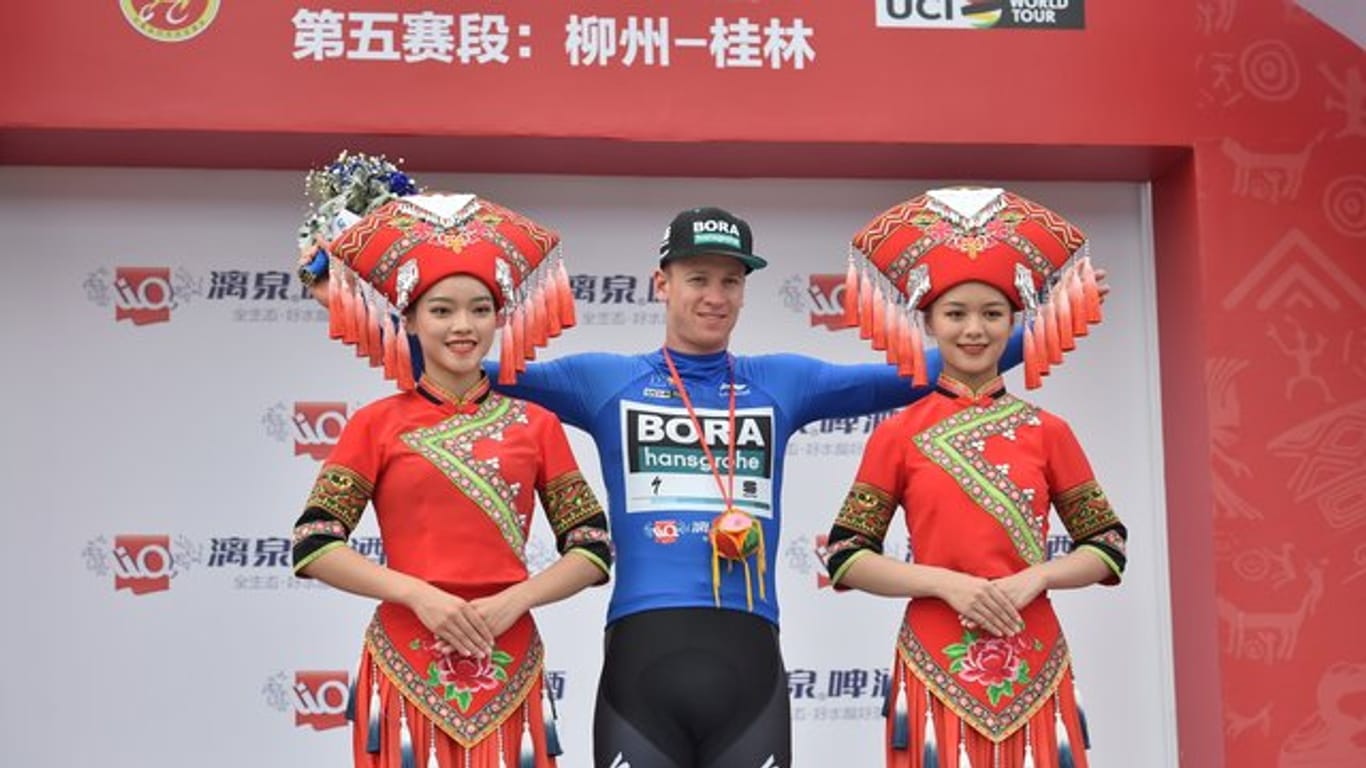 Pascal Ackermann feierte in China seinen zweiten Etappensieg.