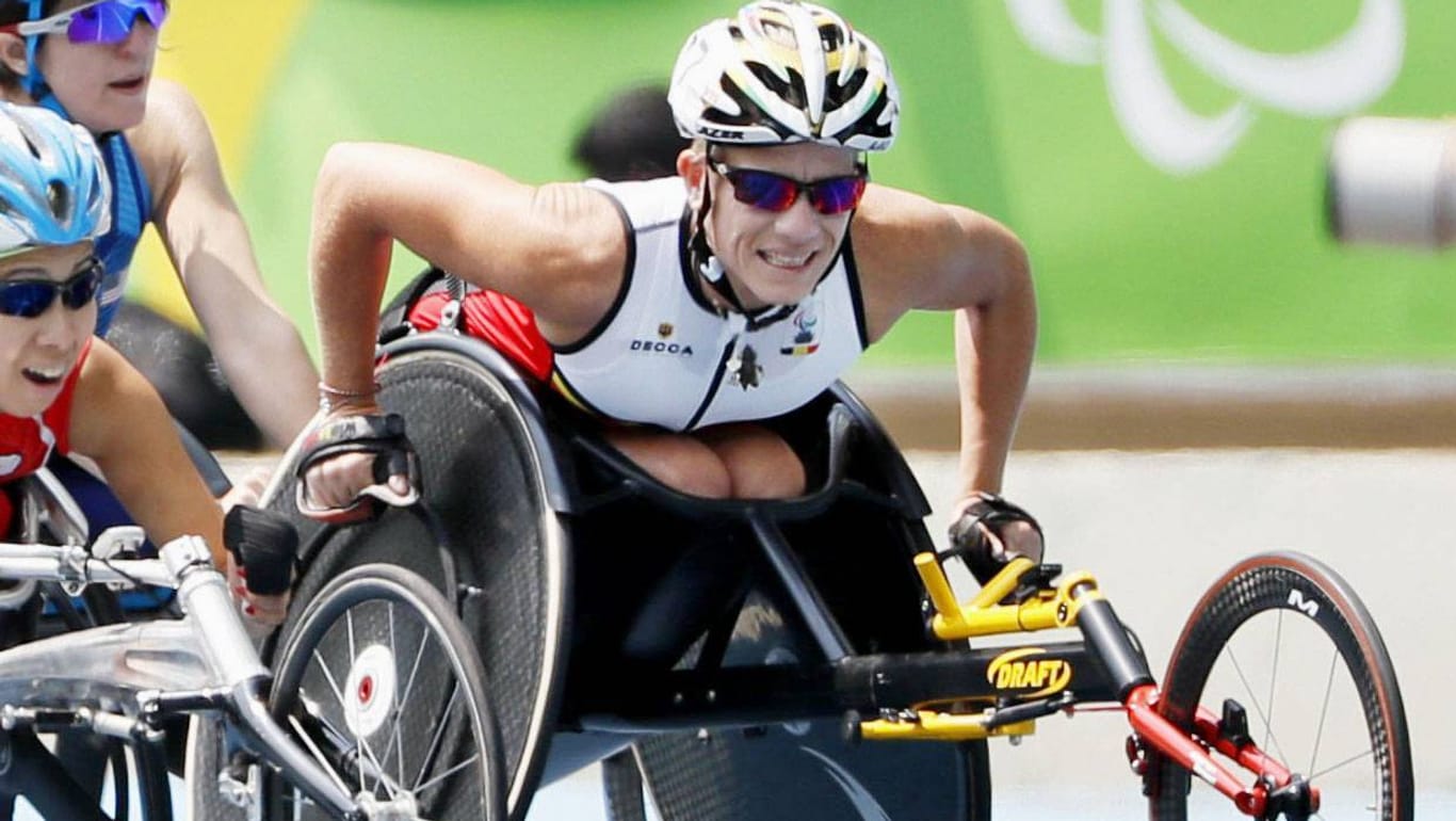Marieke Vervoort bei den paralympischen Spielen in Rio im September 2016.