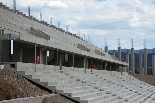 Noch in der Bauphase: Das neue Stadion des SC Freiburg.