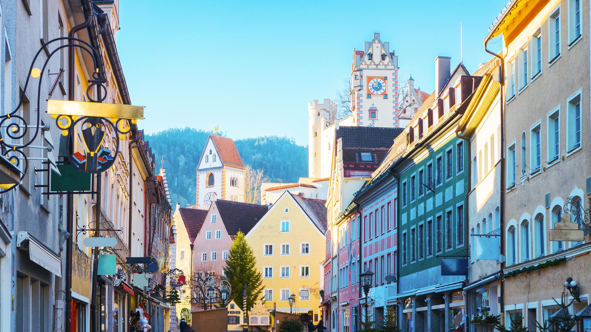 Altstadt von Füssen: Die bayerische Stadt wurde in diesem Jahr 169.600 Mal in Instagram unter dem Hashtag erwähnt. #füssen