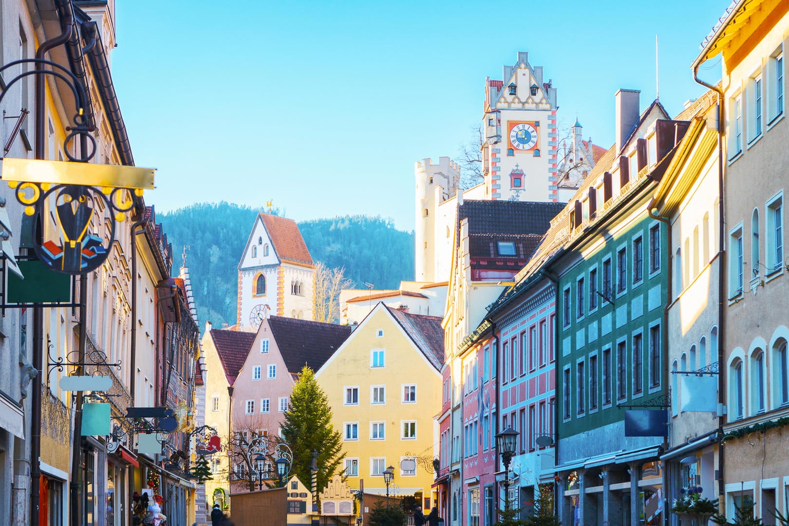 Altstadt von Füssen: Die bayerische Stadt wurde in diesem Jahr 169.600 Mal in Instagram unter dem Hashtag erwähnt. #füssen