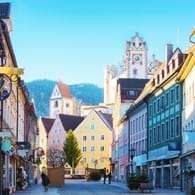 Altstadt von Füssen: Die bayerische Stadt wurde in diesem Jahr 169.600 Mal in Instagram unter dem Hashtag erwähnt. #füssen